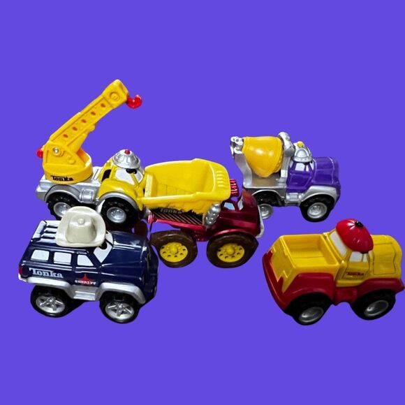 8 Tonka Lil Chuck and Friends Diecast Vehicles Construction Hasbro Maisto 3” A16 - Picture 6 of 16